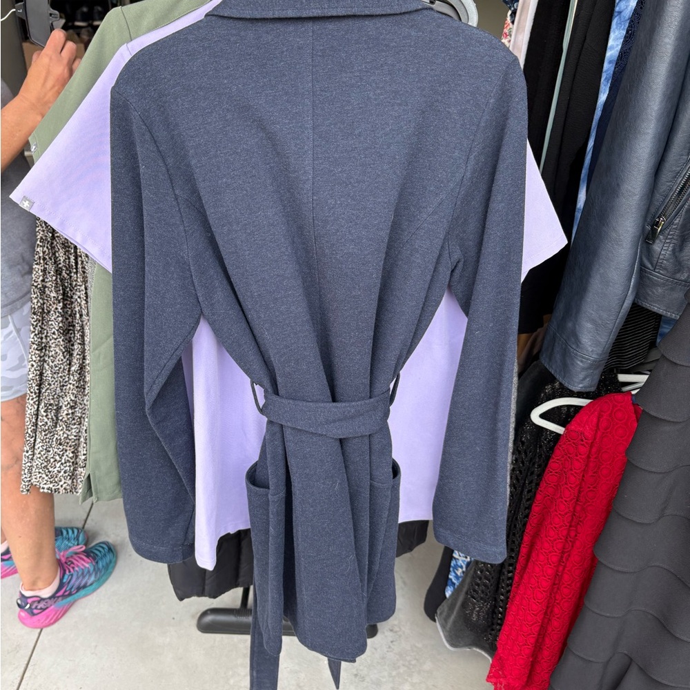 CAbi Blue Belted Jacket